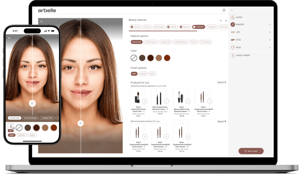 Virtual makeup try-on platform demo