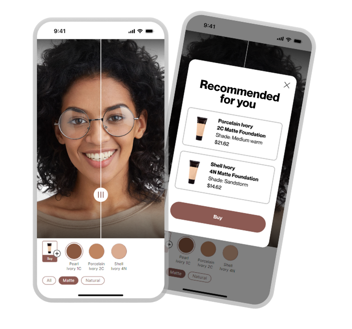 Virtual foundation shade finder demo