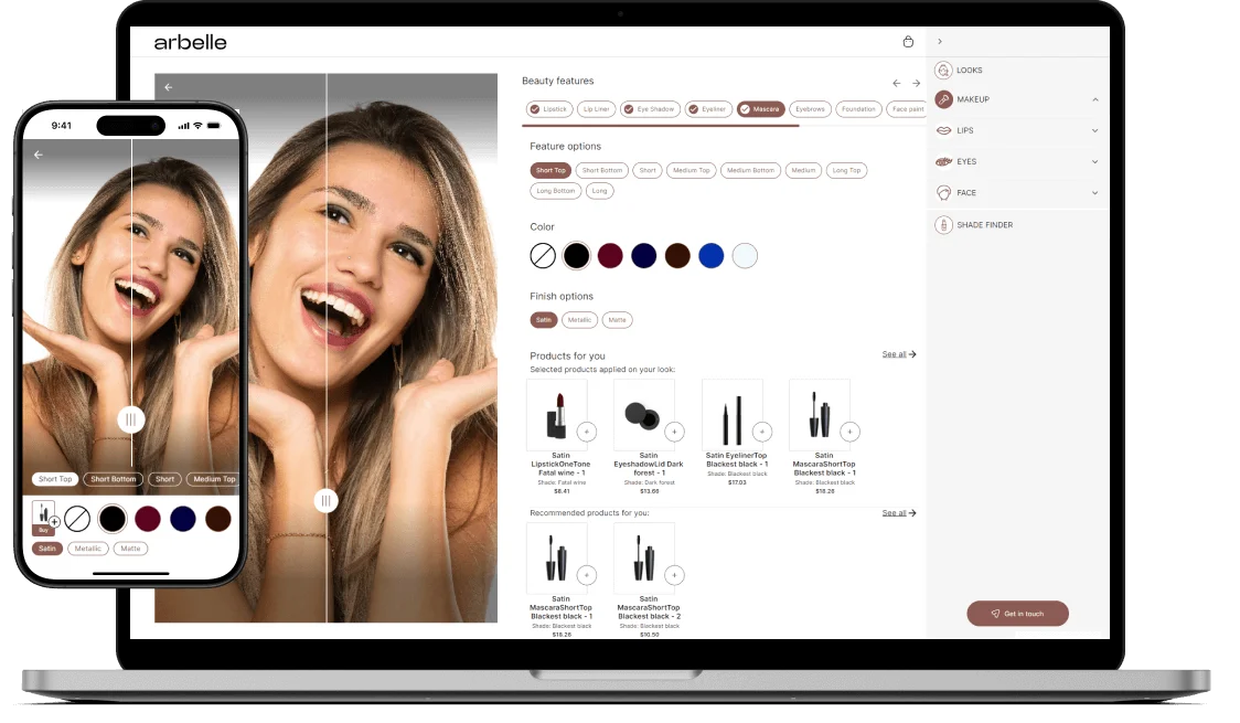 Virtual makeup try-on demo
